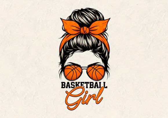 Basketball Girl T-Shirt Design