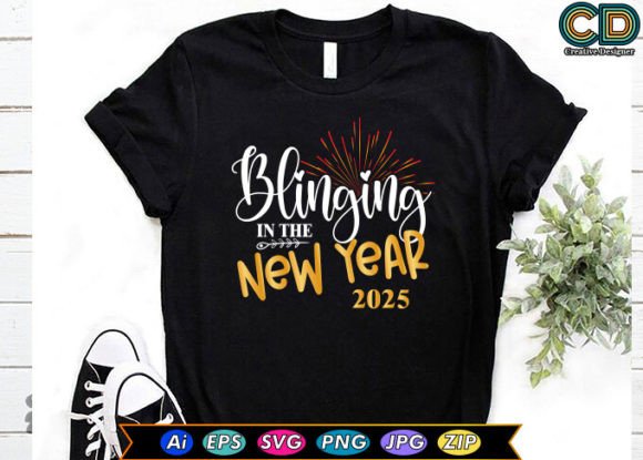 Blinging in the New Year T-Shirt Designs