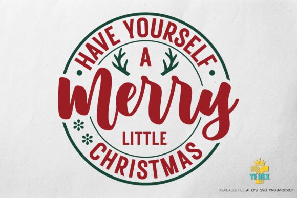 Christmas Badge T-shirt Design for T-Shirt Designs
