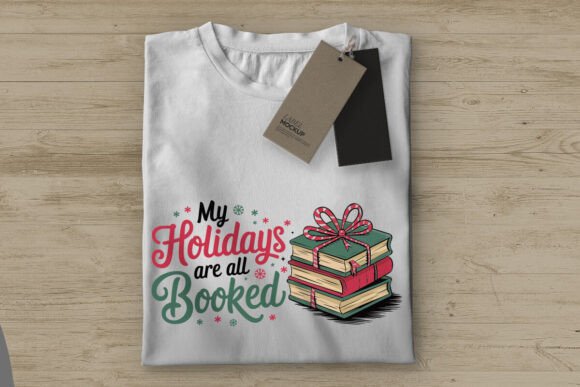 Funny Christmas Book PNG Xmas Book Lover