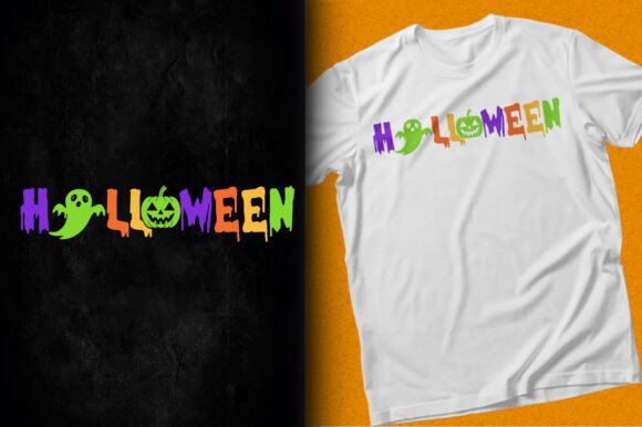 Halloween Ghost Pumpkin T-shirt Printing