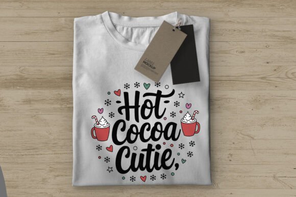 Hot Cocoa Cutie Christmas Chocolate SVG for T-Shirt Designs