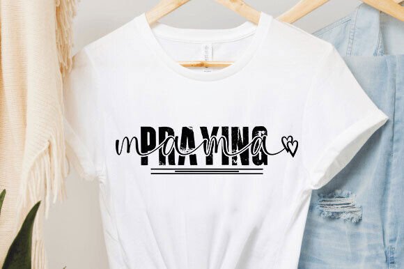 Praying Mama SVG PNG for T-Shirt Designs